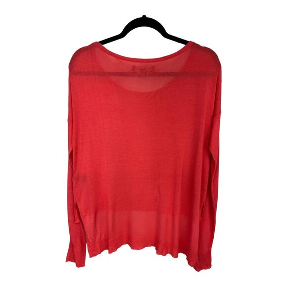 Elizabeth and James Tigerlily High Low Knit Boatneck oversized Sweater - Picture 11 of 13